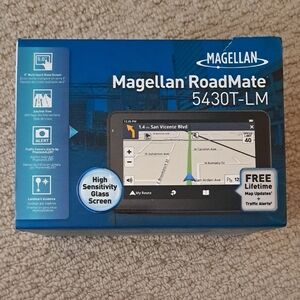 Magellan RoadMate 5430T-LM GPS Navigator - Black, EUC ✨️ Make an Offer!